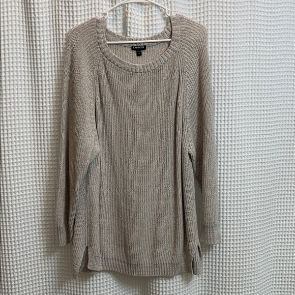 Express Squared Neck Tunic Sweater - Picture 1 of 5